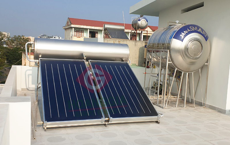 Hệ thống Heatpump kết hợp tấm thu năng lượng mặt trời tại Hải Phòng